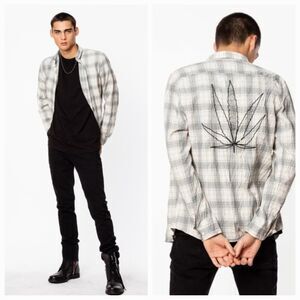 Zadig & Voltaire Saly Mary Men's Plaid Shirt Cotton $198, Sz 40, NWT!